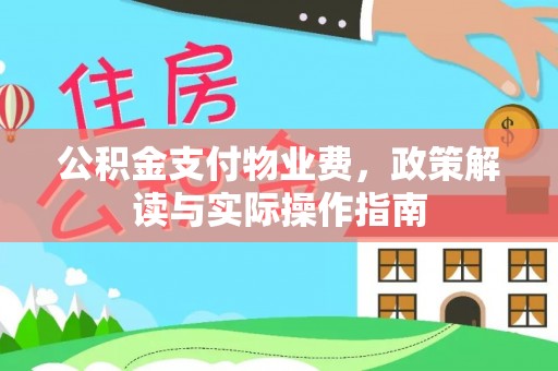 岑溪公积金支付物业费，政策解读与实际操作指南
