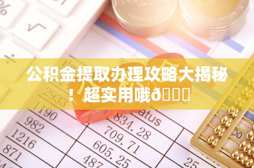 岑溪公积金提取办理攻略大揭秘！超实用哦😉